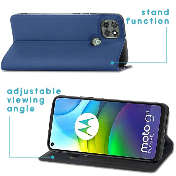 imoshion Slim Folio Bookcase Motorola Moto G9 Power - Donkerblauw