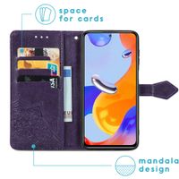 imoshion Mandala Bookcase Xiaomi Redmi Note 11 Pro - Paars