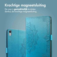 imoshion Mandala Bookcase Apple iPad Air 11 inch (2025) M3 / (2024) M2 / Air 5 (2022) / Air 4 (2020) - Turquoise