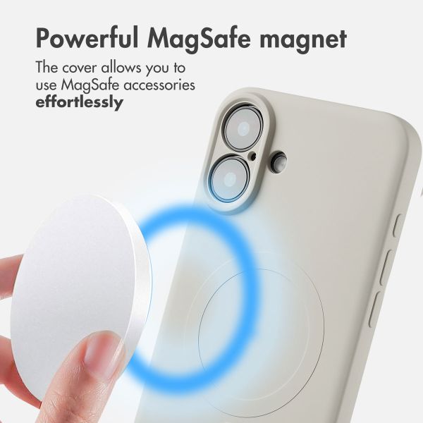 imoshion Colour Back Cover with MagSafe Apple iPhone 16 Plus - Beige