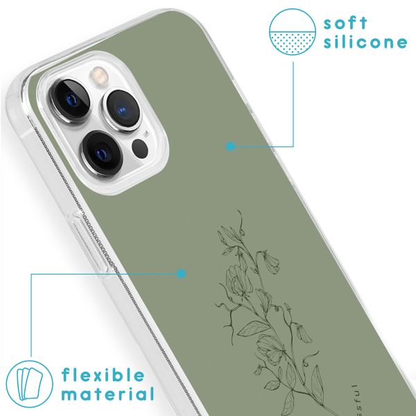 imoshion Design hoesje iPhone 13 Pro - Floral Green