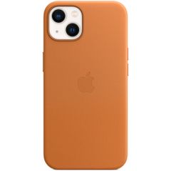 Apple Leather Backcover MagSafe Apple iPhone 13 - Golden Brown