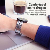 Accezz Steel Band Samsung Galaxy Watch 4 / 5 / 6 / 7 / FE (20 mm) - Zilver