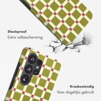 Selencia Vivid Backcover met MagSafe Samsung Galaxy S26 Ultra - Check This Olive