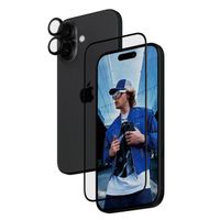 PanzerGlass 2 in 1 pack - Ultra-Wide Fit Anti-Bacterial Screenprotector incl. applicator + Camera Protector Apple iPhone 16