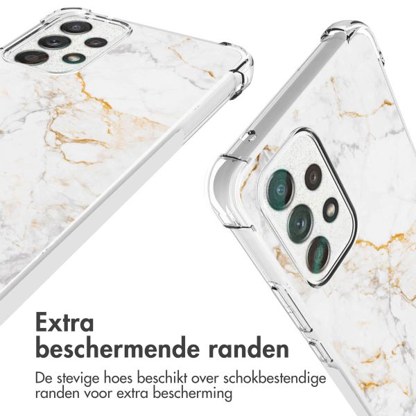 imoshion Design hoesje met koord Samsung Galaxy A53 - White Marble