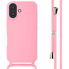 imoshion Silicone Case with Strap Apple iPhone 16 - Pink