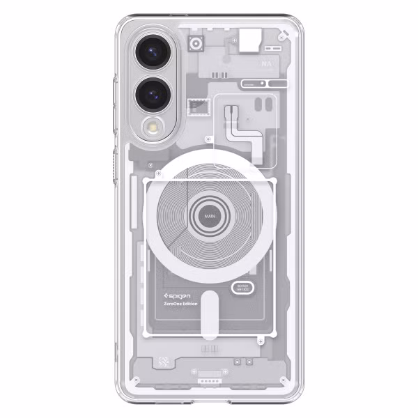 Spigen Ultra Hybrid Zero One MagFit Backcover Samsung Galaxy S25 Edge - Wit