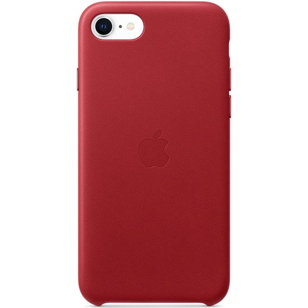 Apple Leather Backcover iPhone SE (2022 / 2020) - Red