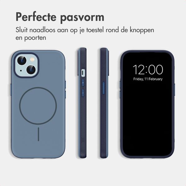 imoshion Color Backcover met Thin MagSafe Ring Apple iPhone 15 - Donkerblauw