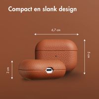Accezz Echt Leren Case AirPods Pro - Cognac