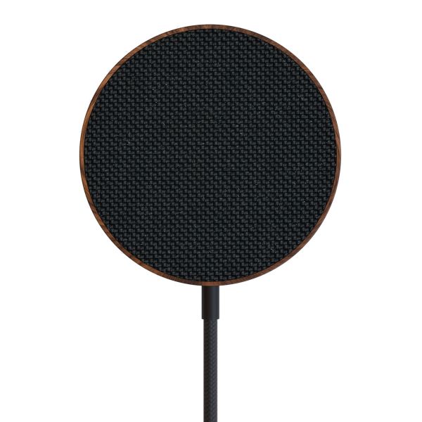 Woodcessories MagPad draadloze oplader - Geschikt voor MagSafe en Qi2 - Walnoothout