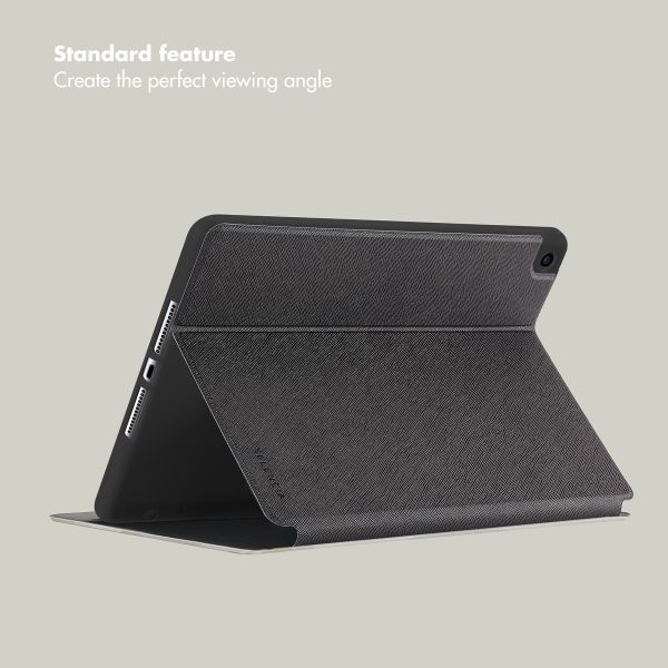 Selencia Vivid Tablet Case Apple iPad 9 (2021) 10.2 inch / iPad 8 (2020) 10.2 inch / iPad 7 (2019) 10.2 inch - Desert Waves Beige