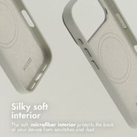 Accezz Leather Case with MagSafe Apple iPhone 18 Pro / 17 Pro - Light Grey