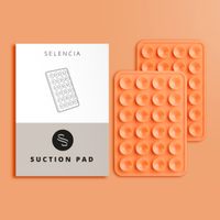 Selencia 2-Pack Telefoonhouder Zuignap - Oranje