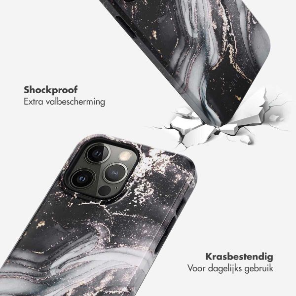 Selencia Vivid Backcover Apple iPhone 14 Pro Max - Chic Marble Black