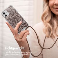 imoshion Design hoesje met koord Apple iPhone 12 (Pro) - Leopard Mood