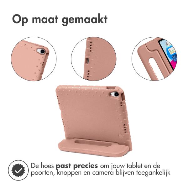 imoshion Kidsproof Backcover met handvat iPad 11 (2025) 11 inch / iPad 10 (2022) 10.9 inch - Dusty Pink