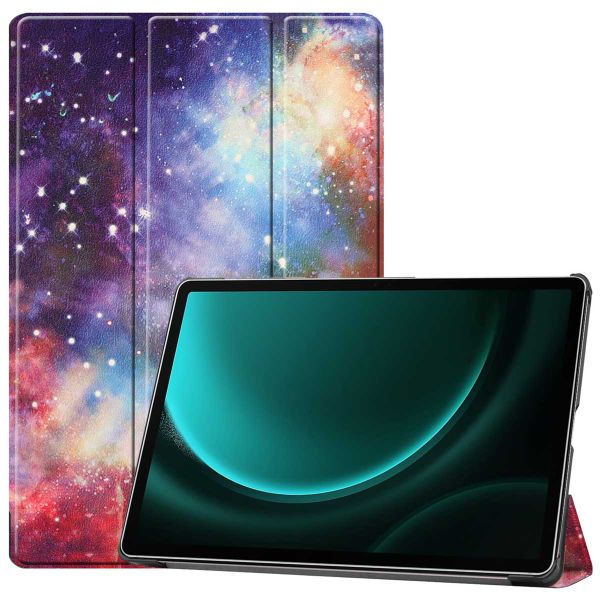 imoshion Trifold Design Bookcase Samsung Tab S10 Plus / Tab S9 Plus / Tab S9 FE Plus - Space