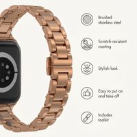 Selencia Slim Steel Link Band Apple Watch | 38/40/41/42 mm - Rose Gold