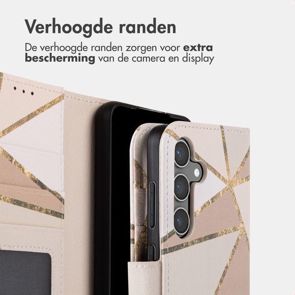 imoshion Design Bookcase Samsung Galaxy S24 - Beige Graphic