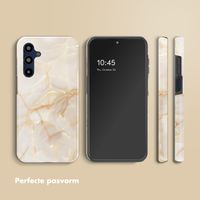 Selencia Vivid Tough Backcover Samsung Galaxy A16 - Golden Beige Marble