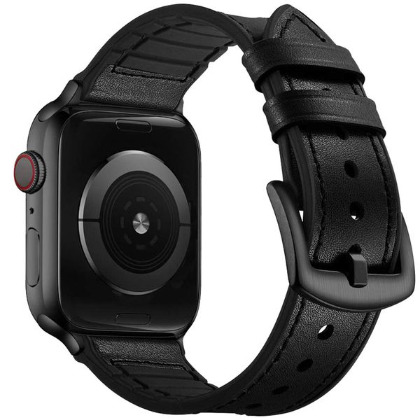 imoshion Echt lederen bandje Apple Watch Series 1-9 / SE -38/40/41 mm