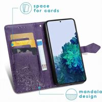 imoshion Mandala Bookcase Samsung Galaxy S22 - Paars