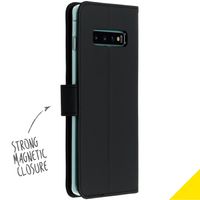 Accezz Wallet Softcase Bookcase Samsung Galaxy S10 Plus - Zwart