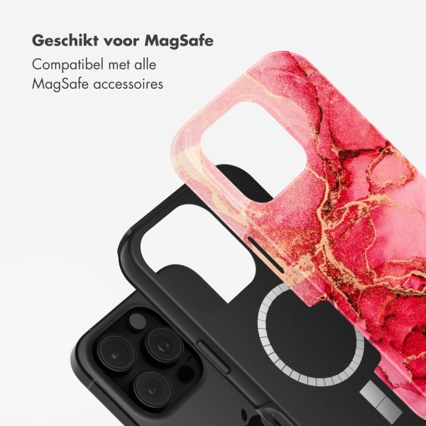 Selencia Vivid Backcover met MagSafe Apple iPhone 16 Pro Max - Rosy Marble