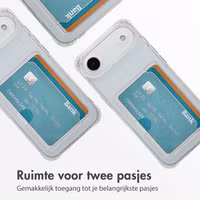 imoshion Softcase Backcover met pasjeshouder Apple iPhone Air - Transparant