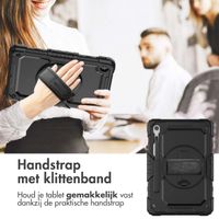 Accezz Rugged Backcover met schouderstrap Samsung Galaxy Tab S10 Lite / S9 11 inch / S10 FE / S9 FE 10.9 inch - Zwart