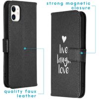 imoshion Design Softcase Bookcase iPhone 11 - Live Laugh Love