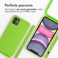 imoshion Siliconen hoesje met koord Apple iPhone 11 - Fluor Groen