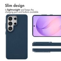 Accezz Leather Back Cover with MagSafe Samsung Galaxy S26 Ultra - Nightfall Blue
