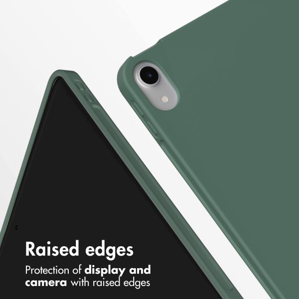 Accezz Smart Silicone Book Case Apple iPad Air 11 inch (2026) M4 / (2025) M3 / (2024) M2 / Air 5 (2022) / Air 4 (2020) - Dark Green