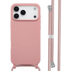 imoshion Siliconen hoesje met koord Apple iPhone 17 Pro Max - Sand Pink