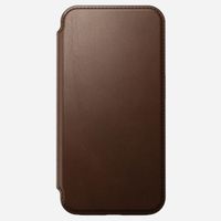 Nomad Modern Leather Folio Bookcase iPhone 15 Pro - Bruin