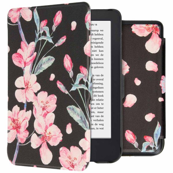 imoshion Design Slim Hard Case Sleepcover Kobo Clara 2E / Tolino Shine 4 - Blossom