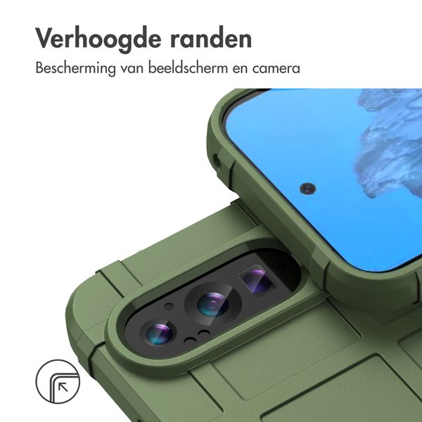 imoshion Rugged Shield Backcover Google Pixel 9 / 9 Pro - Donkergroen