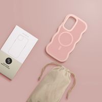 Selencia Wavy Backcover met MagSafe Samsung Galaxy A36 / A56 - Soft Pink