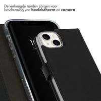 Selencia Echt Leren Bookcase Apple iPhone 14 - Zwart