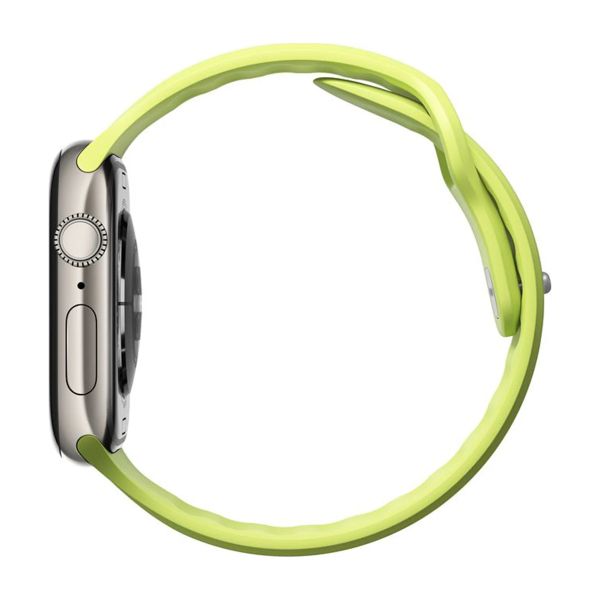 Nomad Tempo siliconen band Apple Watch Series 1 - 9 / SE (38/40/41 mm) | Series 10 / 11 (42 mm) - Lime