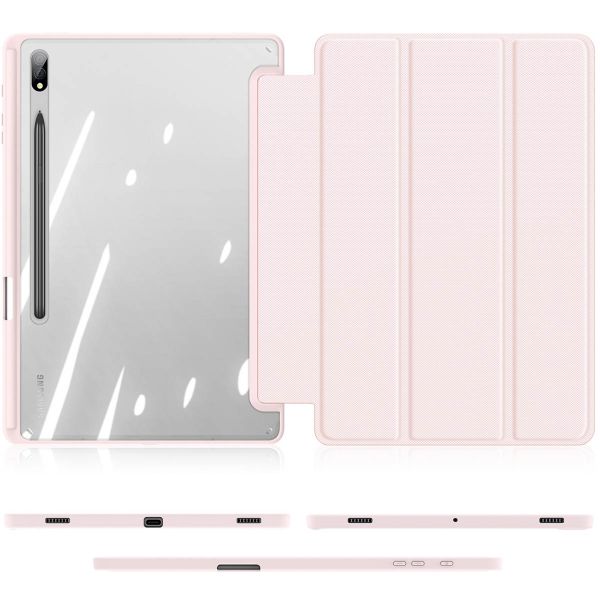 Dux Ducis Toby Bookcase Samsung Galaxy Tab S8 Plus / S7 Plus / S7 FE - Roze