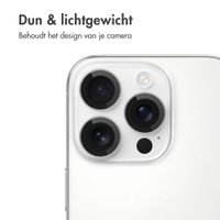 imoshion 2 Pack Camera lens protector Apple iPhone 16 Pro / 16 Pro Max - Wit / Titanium