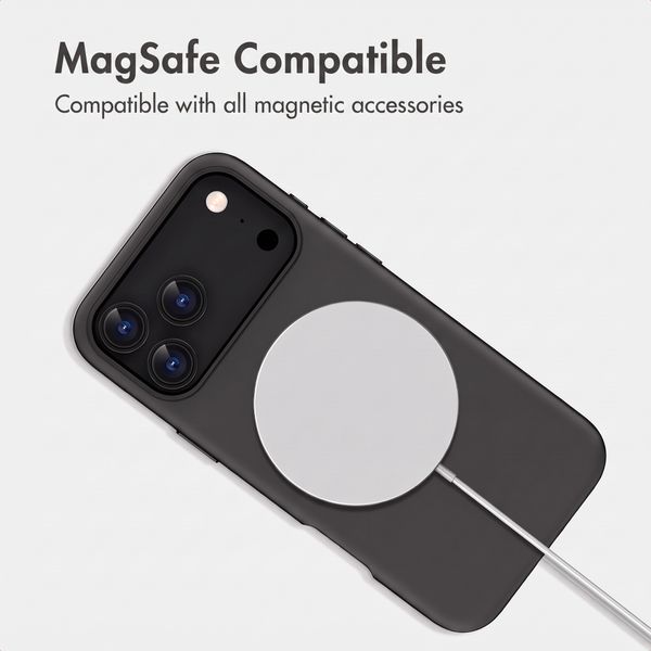 imoshion Color Backcover with Thin MagSafe Ring Apple iPhone 18 Pro Max / 17 Pro Max - Black