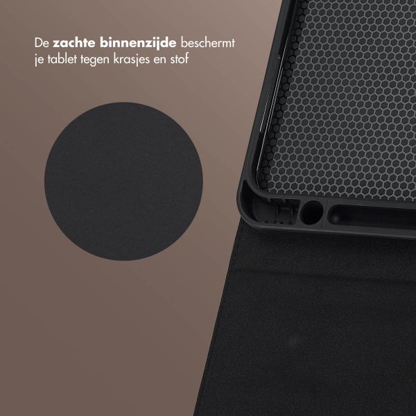 Selencia Riva Bookcase Apple iPad Air 11 inch (2025) M3 / (2024) M2 / Air 5 (2022) / Air 4 (2020) - Mocha Brown