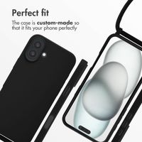 imoshion Silicone Case with Strap Apple iPhone 16 Plus - Black