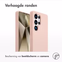 Accezz Liquid Silicone Backcover met MagSafe Samsung Galaxy S25 Ultra - Roze