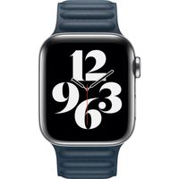 Apple Leather Link Apple Watch Series 1-9 / SE - 38/40/41 mm / Series 10 - 42 mm - Maat M/L - Baltic Blue